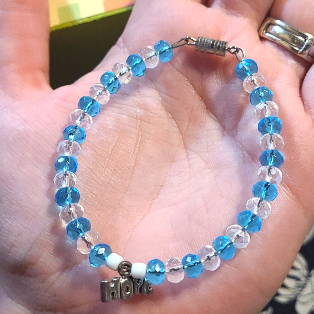 Handmade Hope Pendant Bracelet